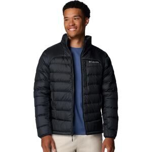Columbia Men Small Black Autumn Park II Down Puffer Jacket Zip Up Outdoor HR7-25